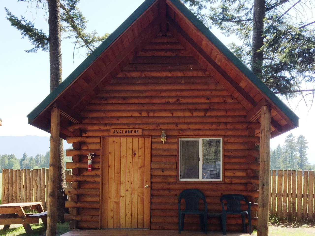 Outside Avalanche Cabin