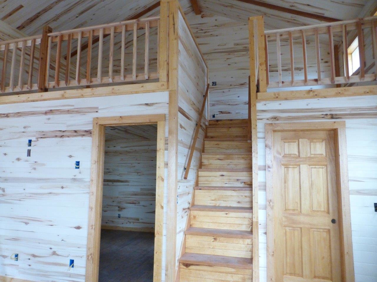 Inside Granite Cabin view of loft (incomplete).