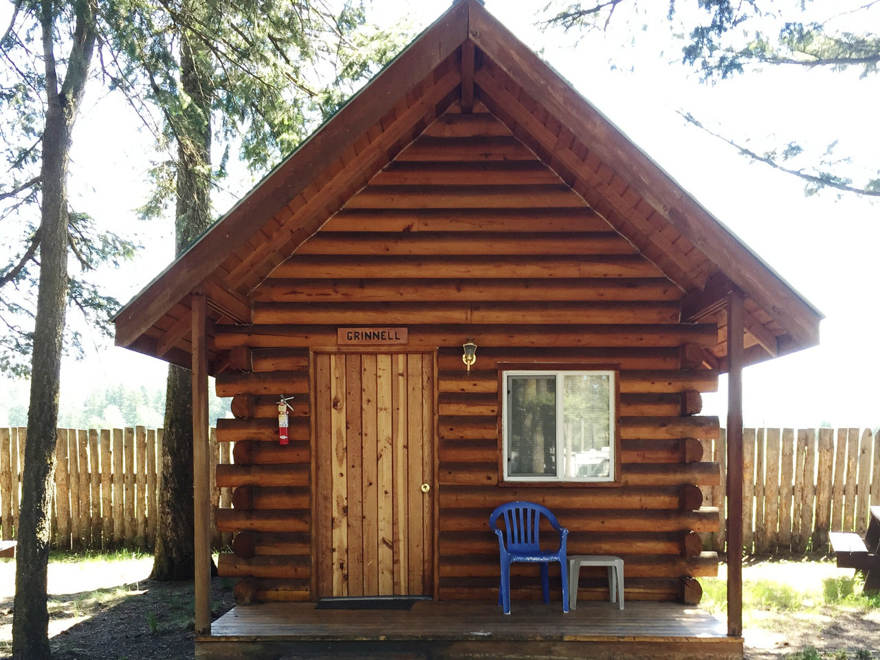 Outside Grinnell Cabin